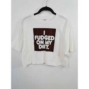 Ched Vintage Canfields Original Diet Chocolate Fudge Soda Tee Size XL Cropped